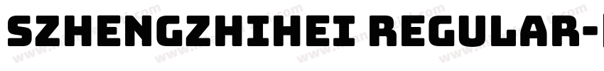 Szhengzhihei Regular字体转换